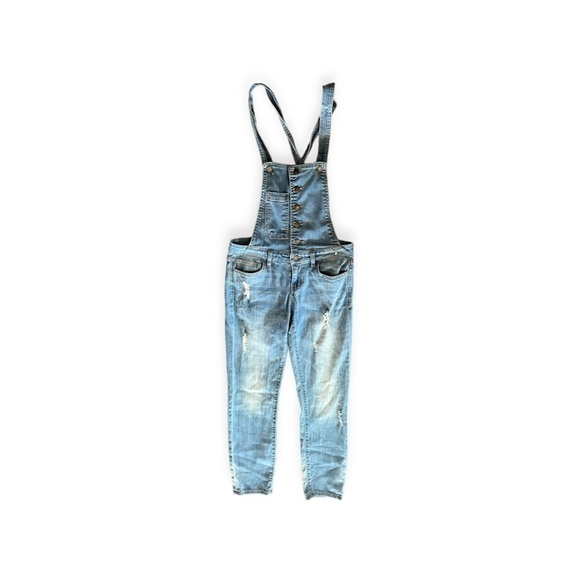 Life in progress denim jeans overalls jumper sz 25 small - Picture 1 of 10